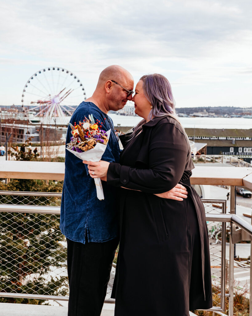 Seattle Photographer, Seattle wedding photographer, seattle engagement, seattle engagement session, pike place market, seattle waterfront, seattle pier