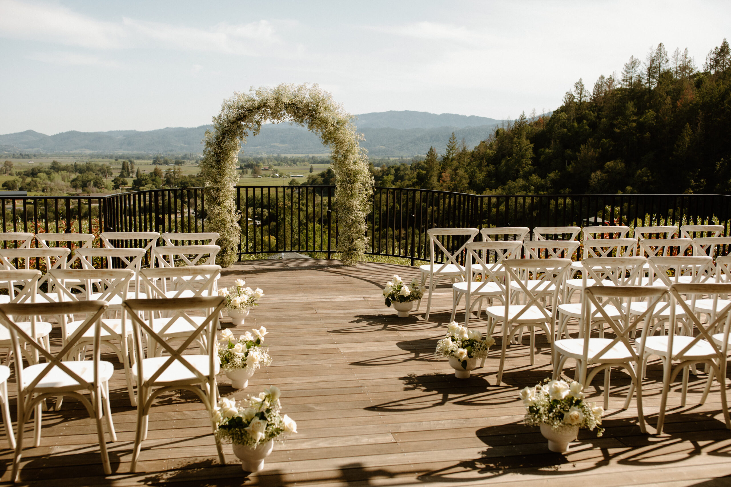 Auberge du Soleil wedding venue in Napa Valley, California – luxury resort with vineyard views, Mediterranean-inspired terraces, and romantic outdoor ceremony spaces.