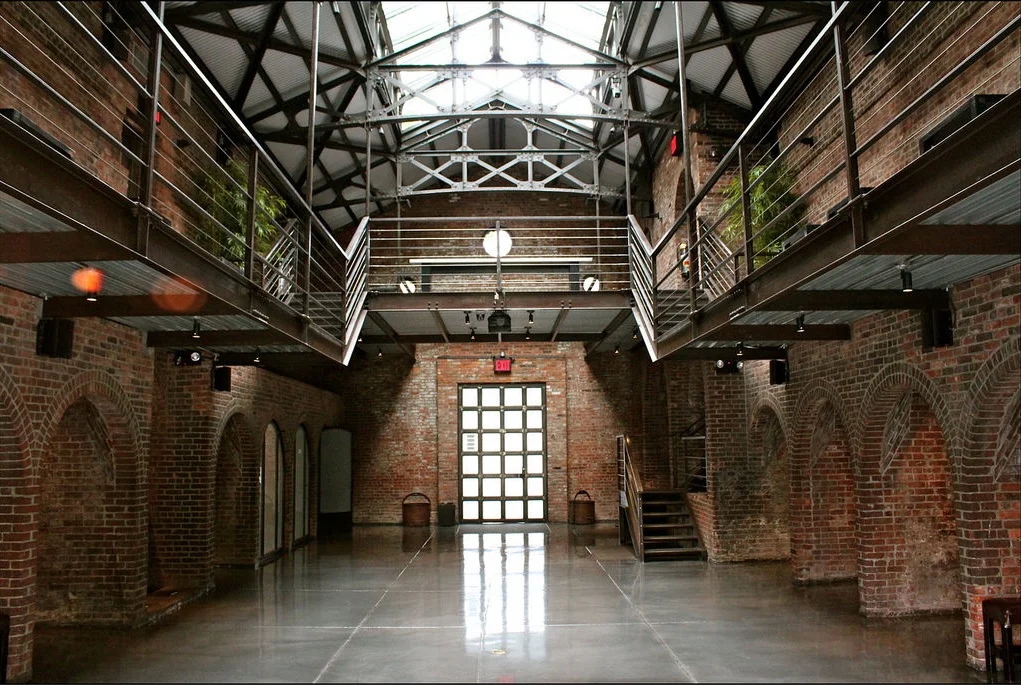 The Foundry NYC wedding venue in Long Island City, New York – industrial chic space with ivy-covered brick walls, perfect for luxury weddings and elopements.