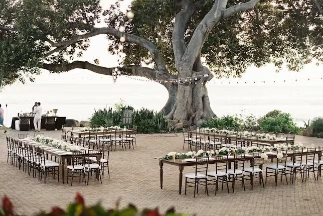 Olowalu Plantation House wedding venue in Maui, Hawaii – oceanfront estate with tropical gardens, palm trees, and stunning sunset views for luxury weddings and elopements.