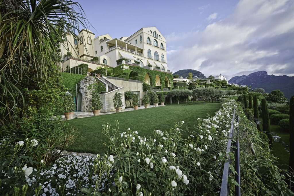 Belmond Hotel Caruso wedding venue in Ravello, Amalfi Coast, Italy – luxury 11th-century hotel with infinity pool views, terraced gardens, and romantic Italian wedding spaces.