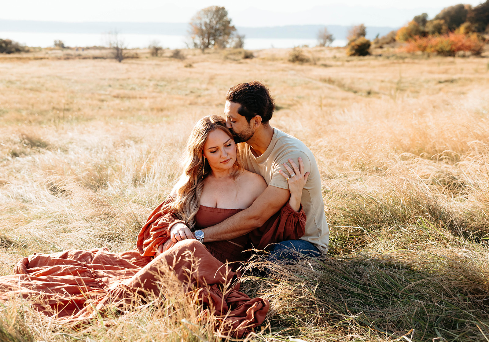 Seattle couples session at Discovery park 