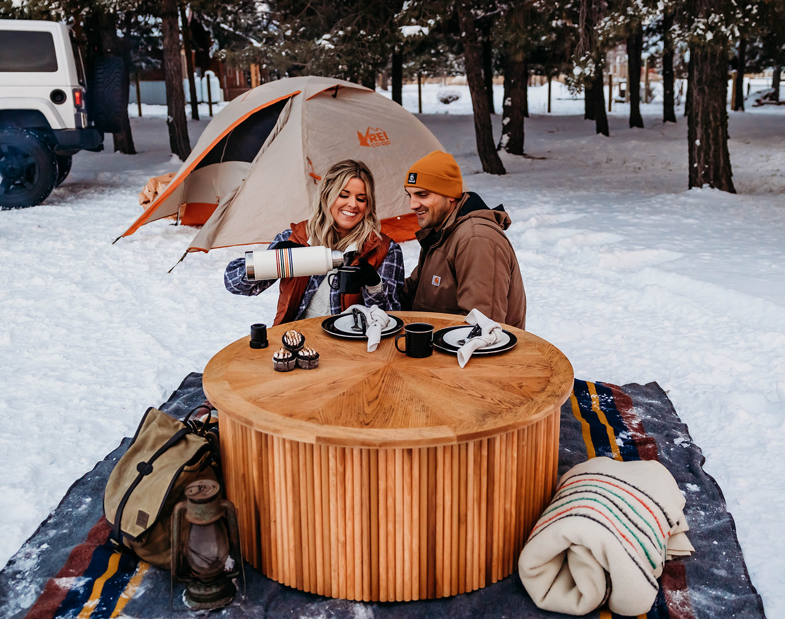 Winter engagement session in the PNW 