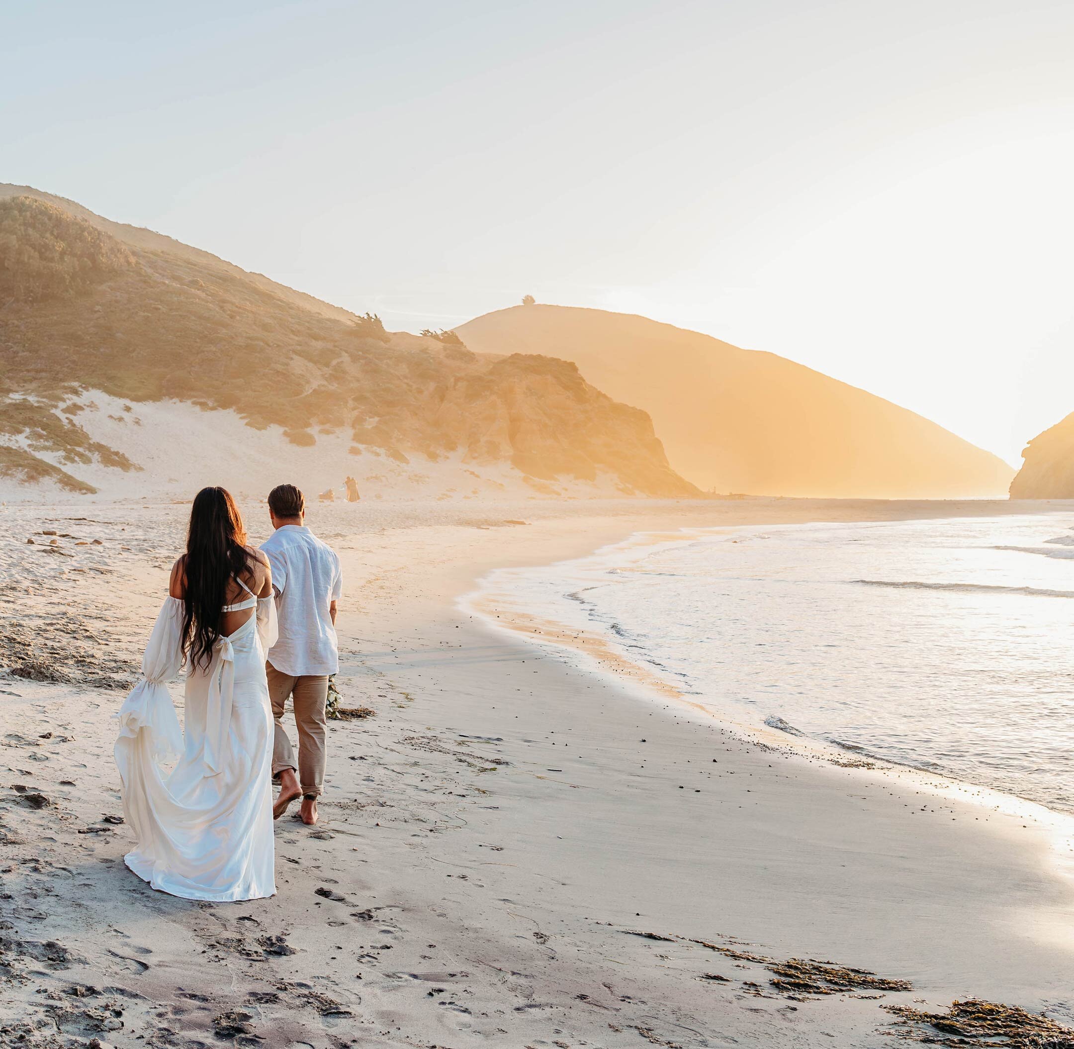 Big Sur beach portraits at sunset