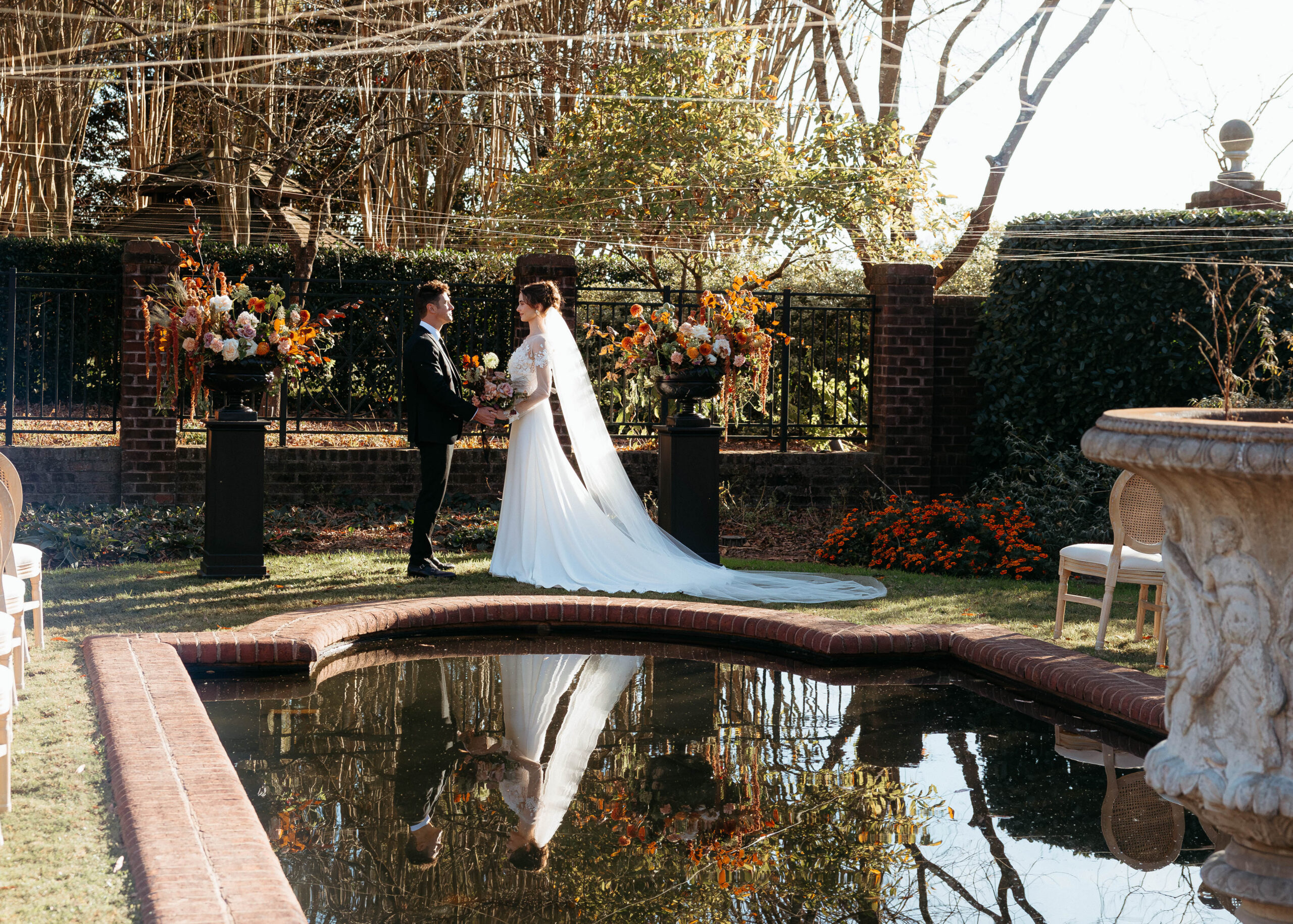 





4
If you’re searching for a Britton Manor wedding in North Carolina or planning a romantic garden elopement in Raleigh, NC, this day is a perfect example of what an intentional wedding can feel like.
Located just outside of Raleigh, Britton Manor blends refined architecture with quiet garden spaces. Because of this, it’s one of the most sought-after North Carolina wedding venues for couples who want something both elevated and intimate.
Instead of a packed timeline or constant movement, this day unfolded slowly. As a result, every moment felt grounded, present, and real.
Why Britton Manor Is One of the Best Wedding Venues in Raleigh, North Carolina






4
When couples begin searching for Raleigh North Carolina wedding venues, Britton Manor often stands out immediately. Not only is it visually stunning, but it also offers flexibility for more intentional celebrations.
For example, the venue includes:
Private garden ceremony spaces surrounded by greenery
Soft, consistent natural light throughout the property
A balance of structured architecture and organic landscapes
Layouts that work beautifully for intimate weddings in North Carolina
A location close to Raleigh that still feels secluded
Because of these features, the space allows your wedding day to feel elevated without becoming overwhelming.
A Romantic Garden Elopement at Britton Manor






4
The ceremony itself took place in a tucked-away garden, surrounded by hedges and soft seasonal tones. As the light filtered through the trees, it created a natural glow that felt cinematic without trying too hard.
Meanwhile, her dress remained timeless and understated. Paired with a bouquet of muted florals and earthy textures, everything blended seamlessly into the environment—perfect for a fall wedding in North Carolina.
Rather than feeling overly styled, the entire space felt effortless.
Instead of distractions, there was simply room to be present.
Documentary-Style Wedding Photography Moments






4
Throughout the day, the most meaningful moments happened in between everything else.
For instance, they walked hand in hand through the garden, laughed mid-step, and adjusted small details without direction. Because of this, the images felt natural rather than posed.
In addition, the reflection shot by the water became one of those unexpected highlights. It wasn’t planned, yet it captured the feeling of the day perfectly.
That’s the intention behind documentary wedding photography—
to preserve how the day actually felt, not just how it looked.
Champagne Tower + Golden Hour at a North Carolina Wedding






4
As the evening approached, the light shifted into a warm golden tone. At this point, everything softened—the movement, the energy, and even the pace of the day.
During this time, they poured champagne together beneath a vine-covered archway. While simple, the moment felt celebratory without being staged.
Moments like this are why golden hour wedding photos in North Carolina are so impactful. Not only is the light beautiful, but it also naturally slows everything down.
Planning an Intimate Wedding or Elopement in North Carolina






4
If you’re planning a North Carolina elopement or a smaller wedding, choosing the right location makes a huge difference. Venues like Britton Manor allow you to create something that feels both personal and intentional.
For example, you might be envisioning:
A Raleigh garden wedding
A North Carolina estate elopement
Or a more editorial, cinematic experience
Either way, spaces like this give you room to slow down and actually experience your day.
North Carolina Elopement Photographer
If you're planning a Britton Manor wedding in North Carolina or searching for a North Carolina elopement photographer, I’d love to be part of your day.
Not only do I document your wedding, but I also help guide the experience—from location ideas to timeline flow—so everything feels natural and intentional.
🖤 Inquire here to start planning your North Carolina wedding or elopement