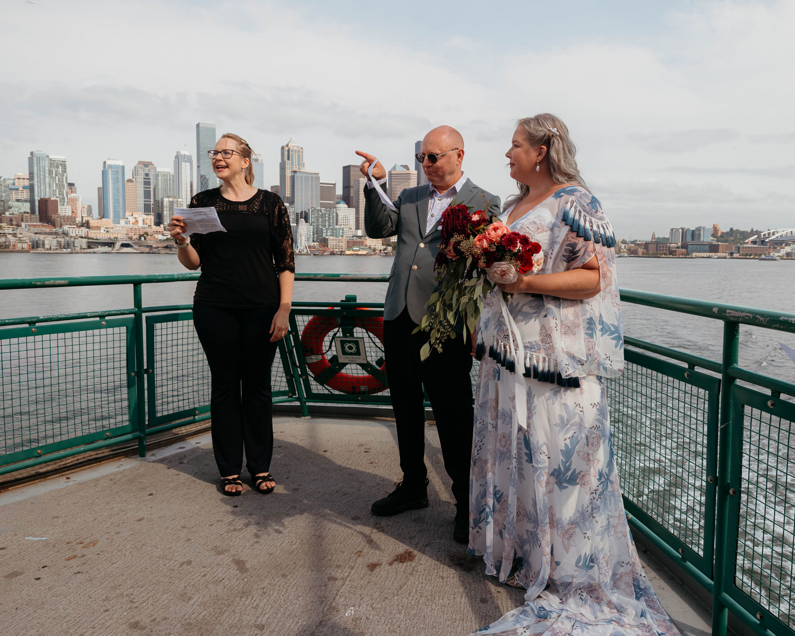 Ceremony on Seattle Ferry from Seattle to Bainbridge Island